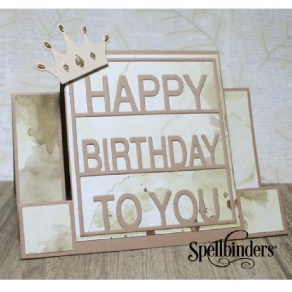 Spellbinders Card Creator Step Card - Decorated Birthday 7 pcs